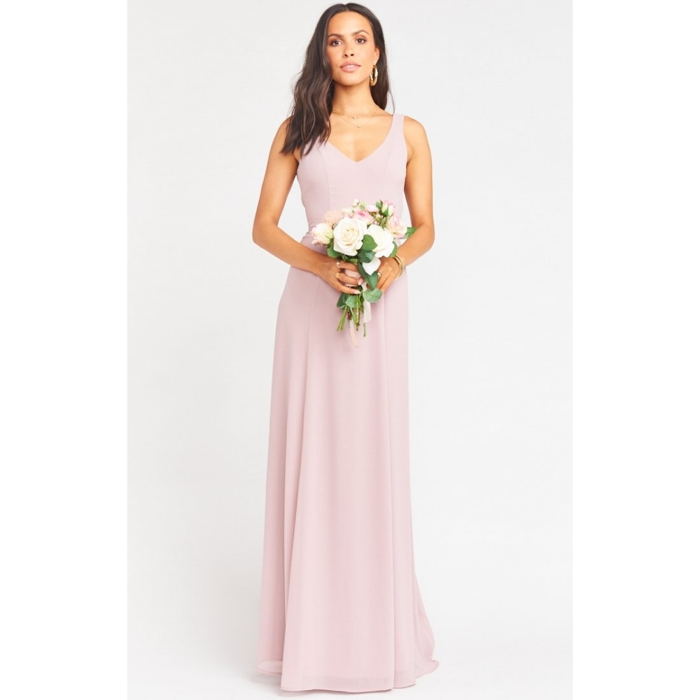 Show Me Your Mumu Jenn Maxi neutral mauve chiffon size medium